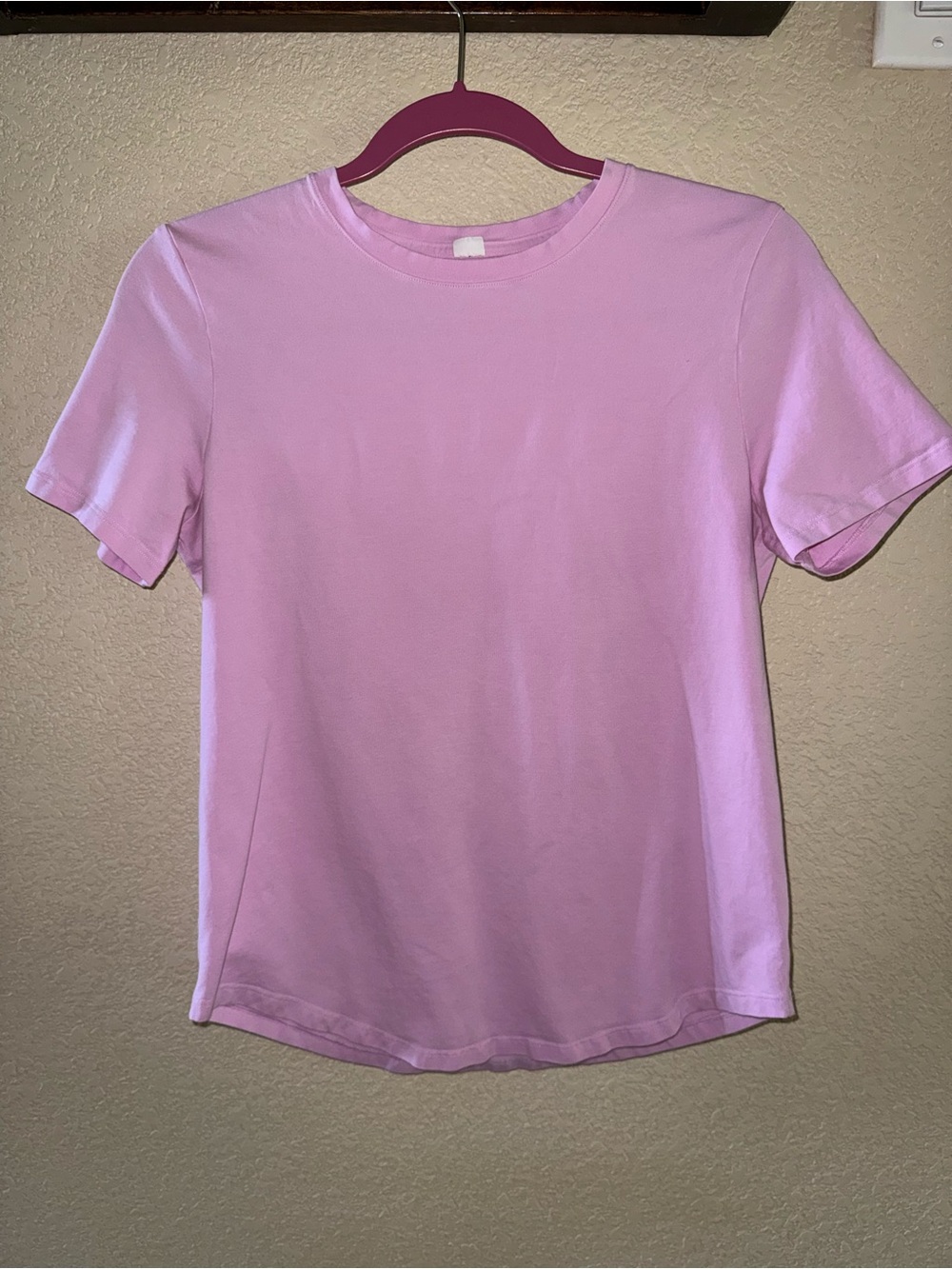 lululemon athletica Love Curved-Hem Crewneck T-Shirt in Vitapink